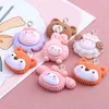 Charms 10pcs animaux de bande dessinée tête résine bricolage boucle d'oreille bracelet porte-clés bijoux accessoires de fabrication lapin ours renard mouton pendentifs