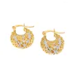 Boucles d'oreilles pour femmes, couleur or, en cuivre rempli, bijoux pour filles, cadeau arabe, afrique, moyen-orient