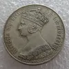 Bir Florin 1852 Büyük Britanya İngiltere Craft UK Birleşik Krallık 1 Gotik Gümüş Kopya COIN309R