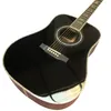 41 inç D45 Kalıp Bk Boyalı Gerçek Abalone Kara Parmak Akustik Gitar