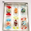 Decoratieve objecten beeldjes Vintage handgemaakte Murano glas snoep ambachten zwart en wit gemengd snoep kerstdecoratie DIY Or241b