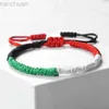 Bracelet Palestine Israël Drapeau Bracelet Vert Noir Bleu Corde Tresse Bracelets Moyen-Orient Pays Drapeaux Couleur Koweït Bracelets Patriot Cadeau ldd240312