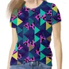 Mulheres camisetas Mulheres T-shirt 3D Imprimir Blusas Mulher Roupas Moda Harajuku Tees 2024 Camisetas Femme Roupas Meninas O-pescoço Casual