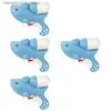 Piasek Play Water Fun 4pcs Blue Shark Animal Pistolets Water Toys Water Guns Shooter Beach Toys L240312