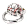 Super Small Male Chastity Device Stainless Steel Mens Cock Cage Metal Penis Restraint Locking Cockring BDSM Bondage Adult Game Sex Toy