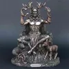 Estatuas de resina Cernunnos estatua sentada escultura dios celta figura estatua del inframundo para la decoración del jardín del hogar 210727236V