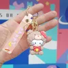 2024 Carino Melody Cinnamoroll Portachiavi Giocattoli Bambole Kawaii Cartoon Kuromi Ciondolo Portachiavi Accessori Borsa in PVC Portachiavi per auto