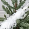 Christmas Decorations Peacock Simulated White Decoration Natural Feather 33g And Other Decorative Scenes