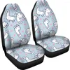 Car Seat Covers Llama Pattern Print Cover Set 2 Pc Accessories Mats