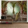 Tapestries Beautiful Garden Peacock Arch Picture Mandala Wall Hanging Tapestry Vintage Forest Blanket European Carpet Sofa222L