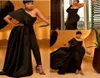Plus la taille africaine sexy combinaison noire robes de bal appliques paillettes une épaule jupes robes de soirée avec pantalons costumes fête5372141