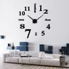 3d big acrylic mirror wall clock brief diy quartz watch still life clocks living room home decor mirror stickers wall decor1312T