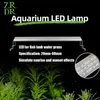 ZRDR rium plante grandir lumière LED une série mini bref rium plante d'eau aquarium support en métal lever du soleil coucher du soleil Y200917284s