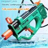 Giochi con la sabbia Divertimento in acqua Pistola ad acqua elettrica completamente automatica Pistole ad acqua ad alta tecnologia Grande capacità 800ML Piscina per feste in spiaggia Giocattolo all'aperto per bambini Adulti L240312