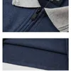 Men's Polos Polo Shirt Casual Fashion Cotton Sleeve Turn-down Collar Polo Shirts Zippers Large Size 6XL ldd240312