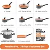 Cookware Sets Pro 17 Piece Pots And Pans Set Nonstick Complete Hard Anodized Ultra Durable Ceramic For Kitchen