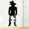 Anime ścienne naklejki dla dzieci mural manga goku sylwetka naklejka do nastolatków Dormie