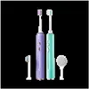 Brosse à dents Brosses à dents électriques Têtes de rechange Dr. Bei E5 Nettoyant pour dents 2 en 1 avec brosse nettoyante pour le visage Modes étanches Sonic Set Otkpt