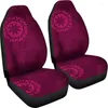 Bilstol täcker Magenta Purple Red Mandalas Pair 2 Front Cover för skyddstillbehör