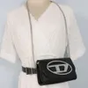 D-shaped Irregular Metal Pattern Dingdang Bag Pu Leather Belt Waist Phone Chain Single Shoulder Crossbody for Women