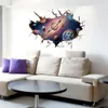Simanfei Space Galaxy Planets Wall Sticker防水ビニールアート壁画デカールユニバーススターウォールペーパーキッズルーム飾る201106252H