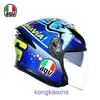 AGV K5 JET MOTORCYCLE HELME HALV Full fulla glasögon Anti Drop Beteckna Composite Fiber Man