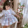 Abiti da ragazza Sweet Lolita Dress Ragazze Cute Cartoon Stampa Lolita Girl Abito in cotone Harajuku Chic Pizzo Tulle Fiocco Abiti da festa per il tè 3-8 anni L240311