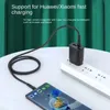 100 Вт USB C-Type C кабель 6A кабель для быстрой быстрой зарядки Micro USB C PD шнур для зарядки телефона для Samsung s24 Xiaomi Huawei LG