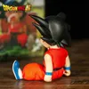 Figurines de dessins animés Survêtements pour femmes 10 cm figure Anime Z Kakarotto Gk figure en PVC accessoires de couchage automatique fils Goku jouets modèles cadeaux 240311