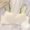 Reggiseni Reggiseno morbido senza cuciture per le donne Push Up Beauty Back Senza filo Biancheria intima nera Bralette Brasieres Para Mujer Lenceria Soutien Gorge