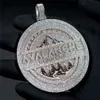 Créateur de bijoux lettre personnalisée Hip Hop diamants glacés hommes nom rotatif charmes collier pendentifsHipHop