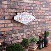 Las Vegas Dekoracja Metalowe malowanie Welcome Znaki LED Bar Wall Decor240s