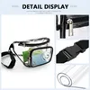 Transparent midja roligt pack Clear Sling Belt Bag PVC Portable Travel Hip Bum Small Purse Crossbody Shoulder Chest Phone Pouch 240311