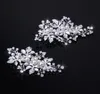 Crystal Pearl Bridal Fascinators Silver Gold Wedding Hair Accessories Occassion Prom Party Headpieces Jewelry with Clip Pin7060344