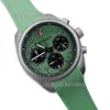 الرجال الرياضيين يشاهدون حركة الكوارتز البيج Quartz chronograph Wristwatch المنسوج النايلون من الجلد الحزام الفولاذ 45 ملم ساعة 7 ألوان