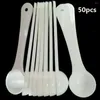 Outils de mesure 50pcs 1g cuillère portable en plastique blanc gramme lait café Gadgets de cuisine poudre de cuisson alimentaire