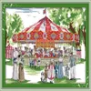 Swing park carousel home decor painting Handmade Cross Stitch Embroidery Needlework sets counted print on canvas DMC 14CT 11CT235N