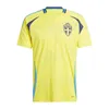 2024 Euro Suède Soccer Jerseys IBRAHIMOVIC équipe nationale 24 25 FORSBERG JANSSON EKDAL Kulusevski Chemises de football Hommes Set Kit Enfants Uniforme 999