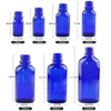 Frascos de spray de vidro âmbar azul cobalto grosso de 50ml para óleos essenciais - com pulverizadores de névoa fina preta Wcxkb Vgqpk