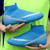Men Men Soccer Shoes Professional Futsal Grass عالية الجودة التدريب الرياضة تطابق أحذية كرة القدم Ultralight 240228