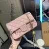 Women Classic Mini Flap Crush Gold Ball Square Torby Metal Sprzęt Matelasse Łańcuch Crossbody torebki na ramię Uchwyt karty telefon