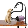 Abbigliamento per cani Toelettatura per animali Asciugacapelli Supporto Rotazione di 360 gradi con morsetto regolabile Telaio di supporto per ventilatore di bellezza per il bagno del gatto F6025267p