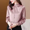 Fashion Woman Blouses Solid Color Long Sleeves Shirts Spring Autumn Loose Tops OL Business Wear Office Shirts Female Clothing 240329