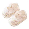 First Walkers Lightweight Shoes With Bowknot Slip Resistant Little Girls Print Prewalker Comfortable Wearing