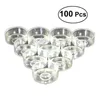 100 Stück Kunststoff-Kerzenhalter, transparenter Kerzenbecher für Tempelzubehör SH190924287N