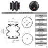 Ressorts de suspension pneumatique, port unique, 1/2 "npt, caoutchouc, hauteur maximale 230mm, oem 2E7X7