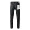 Фиолетовые брендовые джинсы с американской текстурой покрытия, персонализированные 9026