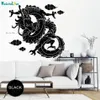 Stickers muraux grande taille dragon décalcomanie art tatouage maison décor oriental salon chambre amovible yt6182227v