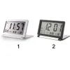 LCD Display Desk Silent Digital Folding Temperature Alarm Clock Flip Travel Electronic Home Office Mini Calendar2791