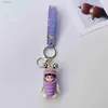 Anahtarlıklar Landards Creative Cartoon Figue Keychain Araba Kolye Çanta Toptan Özel Hediyeler Anahtar Tutucu Tag LDD240312